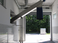 Oczyszczalnia ścieków pomieszczenie załadunkowe odsączonego osadu do produkcji 