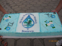 Zdjęcie tortu z okazji XX lecia spółki